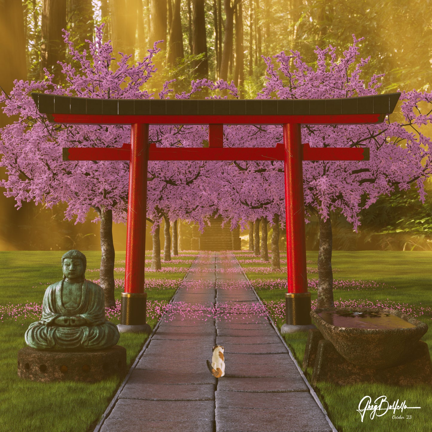 3D Art: "A Good Place" (Print)